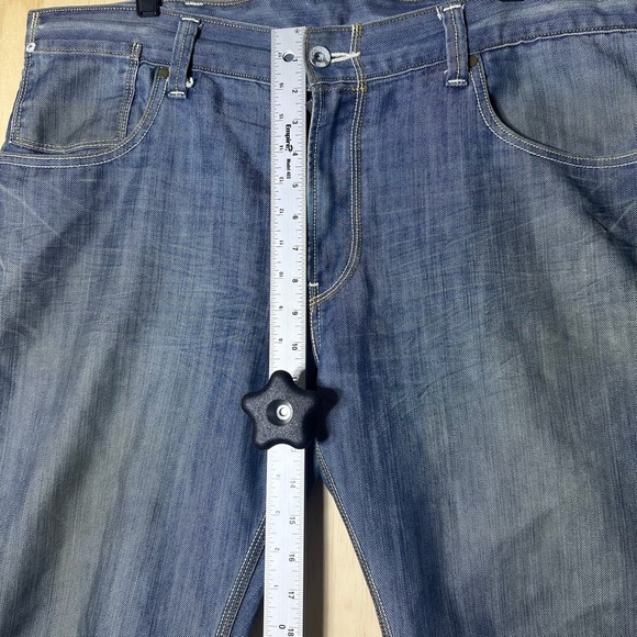 Levis 514 38X32 Men’s Slim Straight Jeans Blue Denim Stretch Button Pocket - Picture 6 of 14